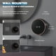 thumbnail image 5 of Automatic Soap Dispenser Foam Bathroom: Wall Mount Rechargeable Touchless Adjustable Auto Smart Electric Plastic Black Foaming Soap Dispenser with Clock - Kitchen - Hand Dish Lotion Couple Kids, 5 of 5