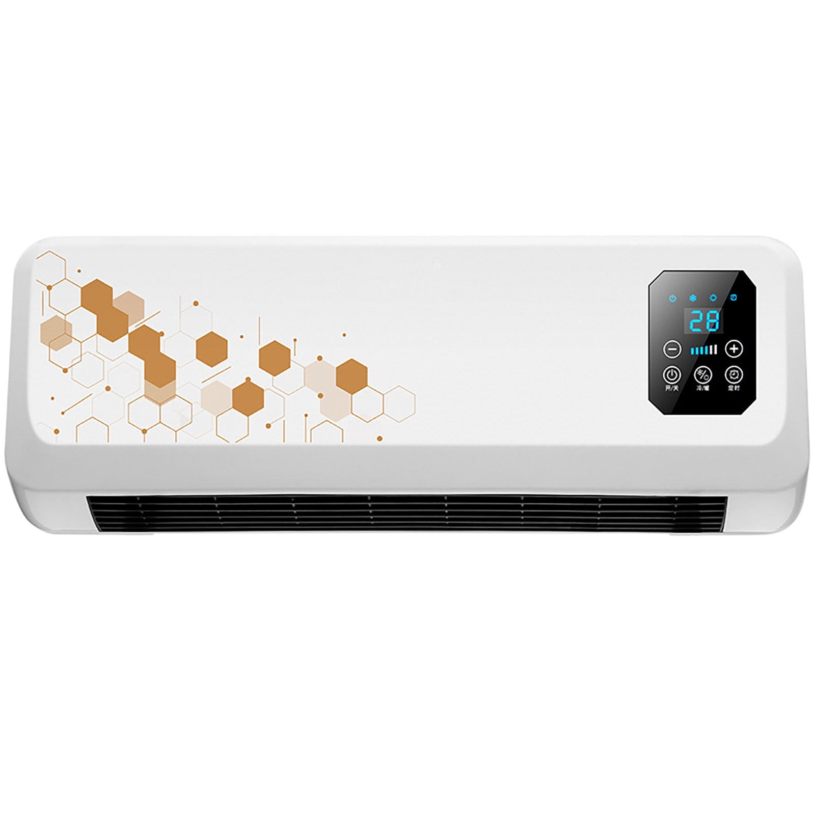 Wdhugt Wall Ac Split Max Aire Acondicionado Portatil 2 In 1 Portable Smart Air Fan Heater And Fan Combo With Digital Display Remote Split Air Conditioner for Home Office Bedroom Rated Power 2000W