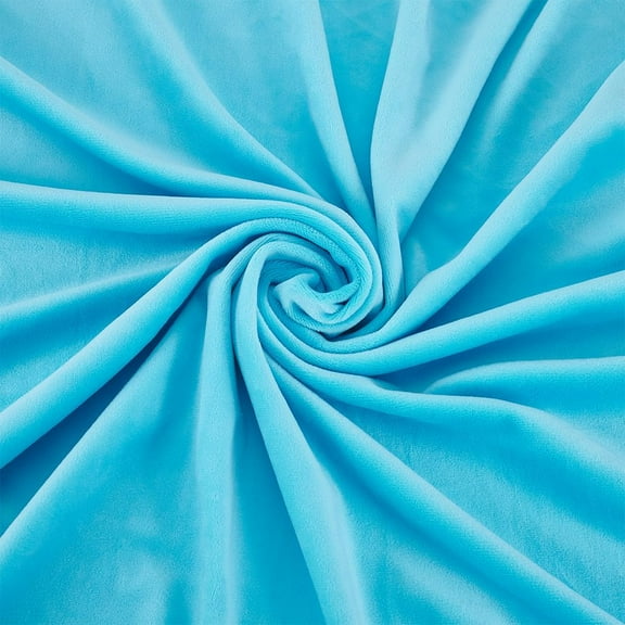1Yard Plush Polar Spandex Stretch Fabric 63inch Light Sky Blue Bidirectional Stretch Silky Satin Fabric Soft Stretchy Fabric for Sewing Clothes