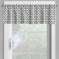 thumbnail image 2 of Ambesonne Crazy Art Window Valance, Modern and Freaky, 54" X 18", Charcoal Grey White, 2 of 5