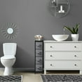 thumbnail image 3 of 4 Drawers Chest Dresser (Narrow) Black, 3 of 7