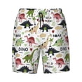 thumbnail image 4 of Lsque Mens Swim Trunks Dinosaur Pattern - Bathing Suit Compression Liner - Beach Swim Shorts Swimwear - (S-3XL) - Stretch Quick Dry -3X-Large, 4 of 9