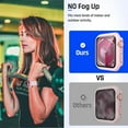 thumbnail image 4 of XiHAMA Waterproof Case Compatible with Apple Watch SE (2nd Gen) Series 6 5 4 Screen Protector, Tempered Glass Hard PC Bumper Face Cover, 4 of 6