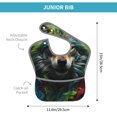 thumbnail image 4 of Kdxio Realistic Style Colorful Wolf Bibs For Babies, Baby Bibs for Eating, Toddler Bibs, Waterproof Bibs, Feeding Bibs, for Toddlers, Boys, Girls, 4 of 8