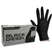The Black Diesel Nitrile Powder Free Gloves, Heavy Duty 4 Mil, Ambidextrous, Non-Sterile, 100 Gloves Per Box, Size XXL