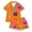 Orange7, variant on HEVRJEWJD Girls Halloween Print Short Sleeve Top With Shorts PajamasSnug Fit Short Sleeve Sleepwear, Soft Breathable PJs for Girls Boys Orange7 11-12 Years