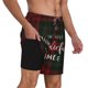 thumbnail image 2 of Balery Wonderful Time Christmas Bañador para hombre, shorts de playa de secado rápido con entrepierna y forro de compresión-XX-Large, 2 of 6