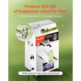 thumbnail image 2 of VEVOR Commercial Sugar Cane Juicer,800W Electric Sugarcane Juicer Machine with 661LBS/H High Output,3 Stainless Steel Rollers,Sugar Cane Press Juice Extractor Squeezer on Wheels for Home/Commercial, 2 of 9