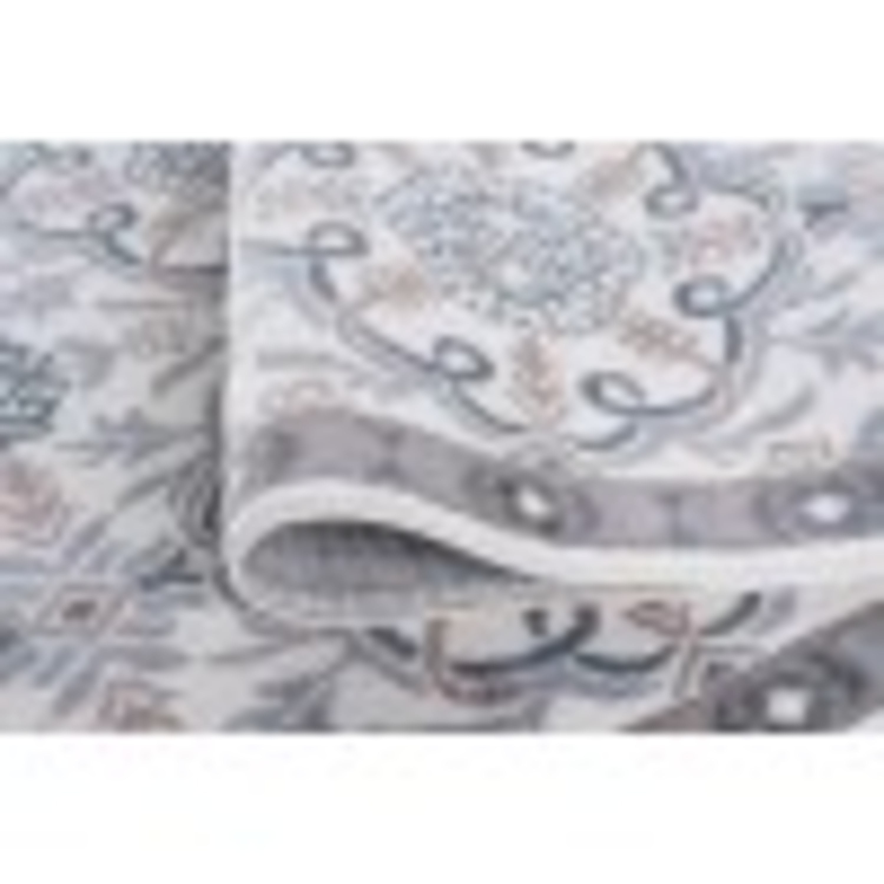 Hampton Traditional 2' x 10' Cream and Beige Polypropylene Indoor Area Rug