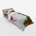 thumbnail image 3 of Ambesonne Christmas Bedding Set 4 Pcs, Tree Objects, Queen, Multicolor, 3 of 3