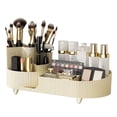thumbnail image 1 of Qarigey Organizador de maquillaje giratorio de 360°, organizador de almacenamiento de maquillaje multifuncional y de fácil acceso, Bolsas de maquillaje Blanco crema, 1 of 6