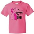 thumbnail image 3 of Inktastic Breast Cancer Awareness I Support My Gigi with Pink Ribbon Youth T-Shirt, 3 of 5