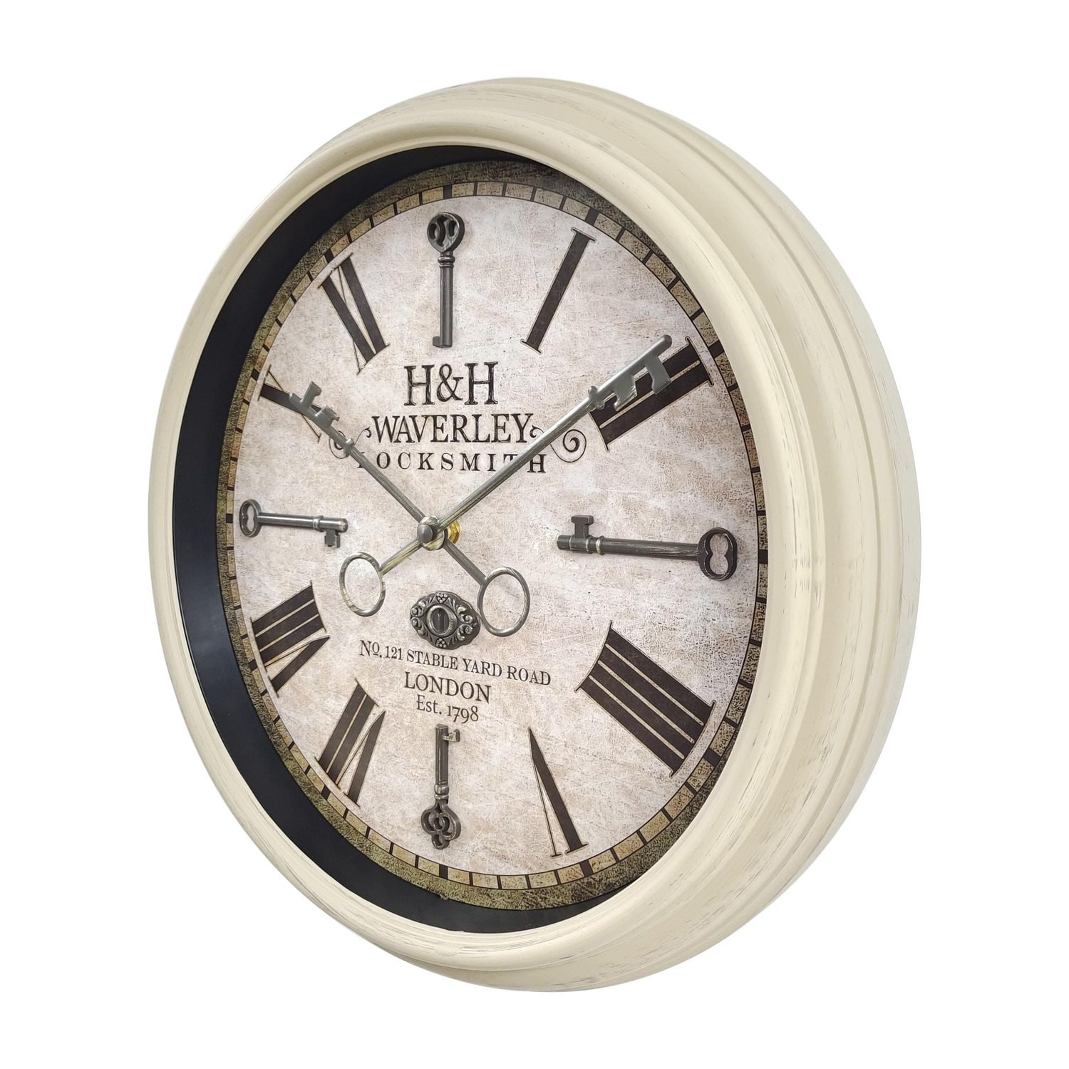 Hometrends White Keys Wall Clock