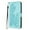 Lightblue, variant on Wallet Case for iPhone 12 Pro Max, PU Leather Flip Protective Phone Case Wrist Strap Card Slots Holder Pocket Emboss Flower Stand Magnetic Book Case for iPhone 12 Pro Max - Black