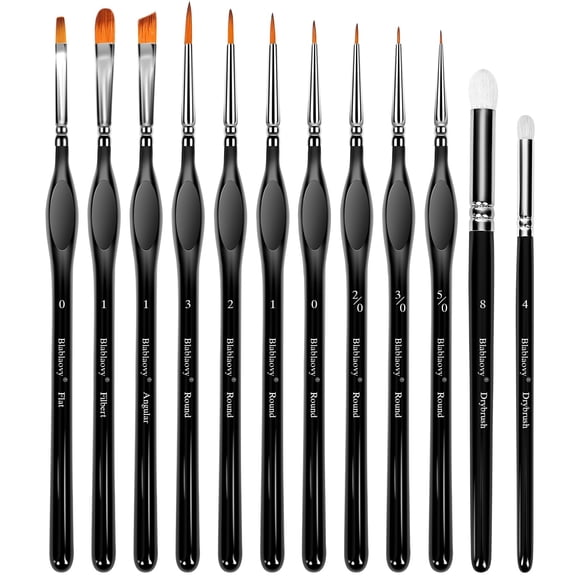 Set de 12 Pinceles Miniatura para Detalles Blablaovy