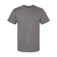 thumbnail image 5 of Gildan Softstyle Men's Midweight T-Shirt, Short Sleeve Classic Fit Cotton Tee, Charcoal, S, 5 of 5