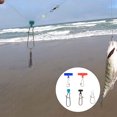 thumbnail image 2 of Greeniant 12 piezas de conector de diapositivas de de línea de pesca con broches de presión de agua salada Pescar Rojo, 2 of 6