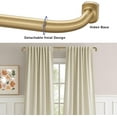 thumbnail image 4 of Splicing Room Darking Curtain Rods for Windows 28-53”, 1inch Diameter Wrap Around Adjustable Drapery Blackout Curtain Rod, Warm Gold, 4 of 8