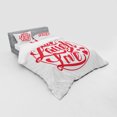 thumbnail image 3 of Ambesonne Live Laugh Love Bedding Set 3 Pcs, Retro Stamp, Twin XL, Coconut Red, 3 of 3