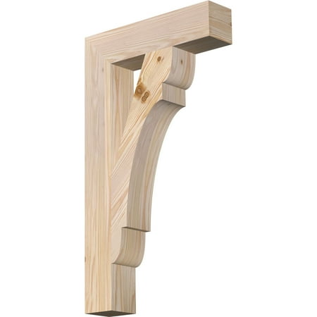 

Ekena Millwork 3 1/2 W x 16 D x 28 H Olympic Block Smooth Bracket Douglas Fir