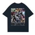 thumbnail image 3 of Pop cazadora para niña Round-Neck Printed Anime Trio Poster T Shirt （Navy）, 3 of 4