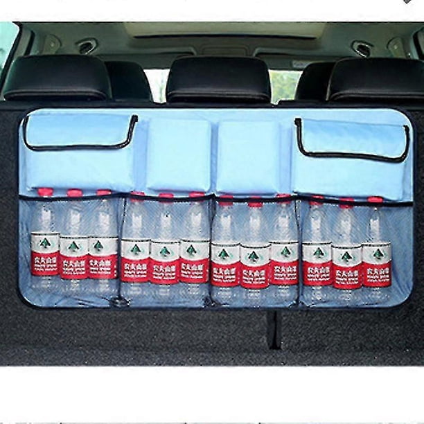 SZTXJ Car Storage Bag, Car Seat Back Storage Bag, Trunk Storage Bag light blue