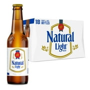 Natural Light American Lager Beer 18 pack 12 fl oz Glass Bottles 4.2% ABV