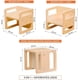 thumbnail image 2 of Banco para niños 3 Niveles Montessori. Banquito l Fabricado en Madera. Silla para niños Adaptable al Crecimiento. Taburete para NIÑOS. (Nural), 2 of 5