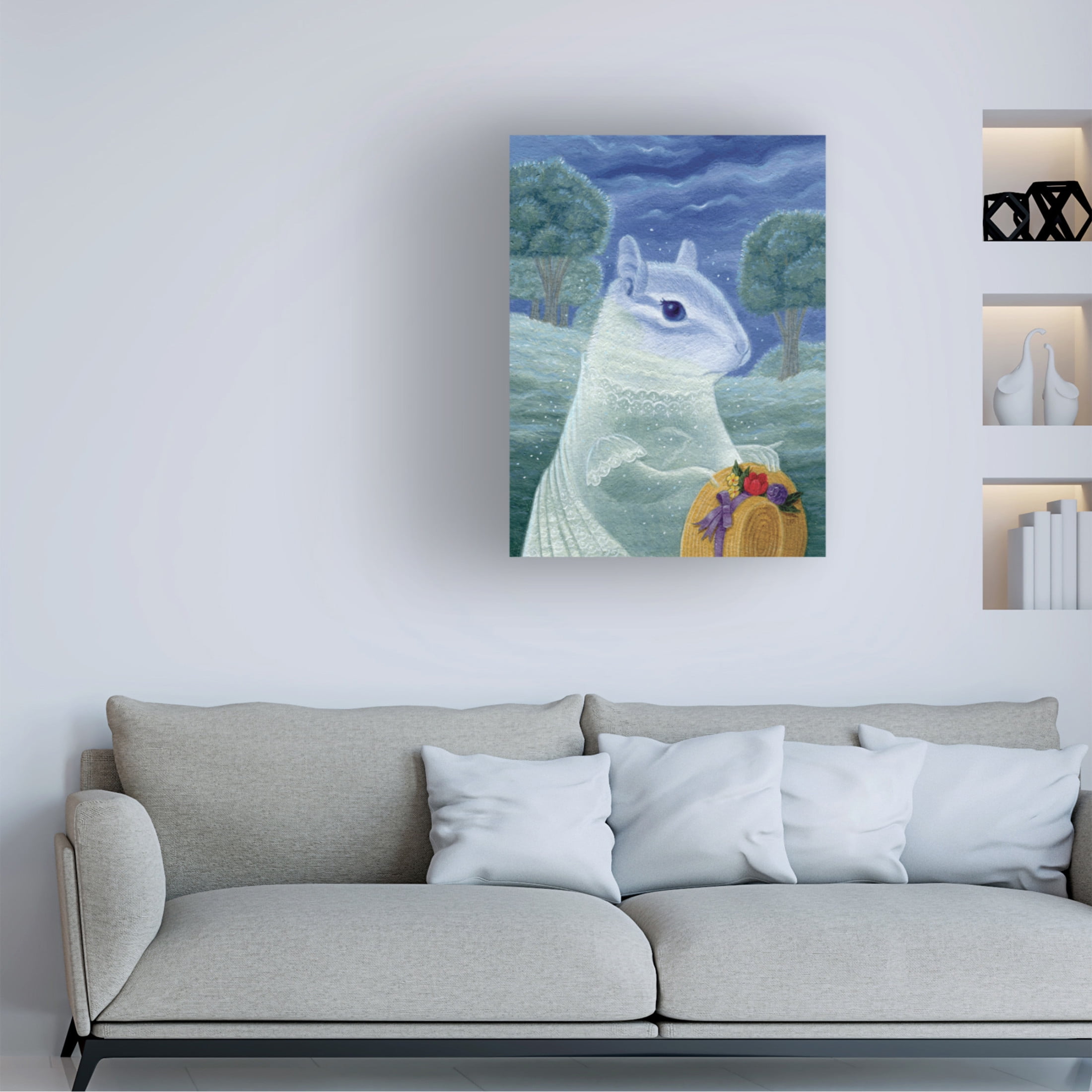 Canvas Wall Art - Gina Matarazzo 'Amelie at Dusk' Wall Art for Living Room, Bedroom, or Office Décor by Trademark Fine Art - 18 x 24 Inches