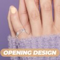 thumbnail image 4 of OULII Adjustable Finger Ring Ring Stainless Steel 1Pcs Minimalist Design for Women, 4 of 6