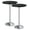 Black 2, variant on PINDEE Bistro Pub Table Round Bar Height Cocktail Table Metal Base MDF Top Obsidian 23.8-Inch Top, 39.5-Inch Height (2, White-2)