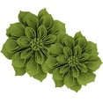 thumbnail image 2 of Fennco Styles Handmade 3D Heart-Shaped Petals Flower Decorative Throw Pillow Cover 16 Inch Round - Kiwi Floral Pillow Case for Couch, Home Décor, Bedroom Décor and Holiday, Housewarming Gift, 2 of 8