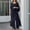 Black, variant on Women's Spring New Temperament Chiffon Solid Color Loose Irregular Fashion Trouser Suit Pants for Women High Waist Ruffle Overlay Strapless Jumpsuit plus Size Snow Bibs Women Dressy Jumpsuits for