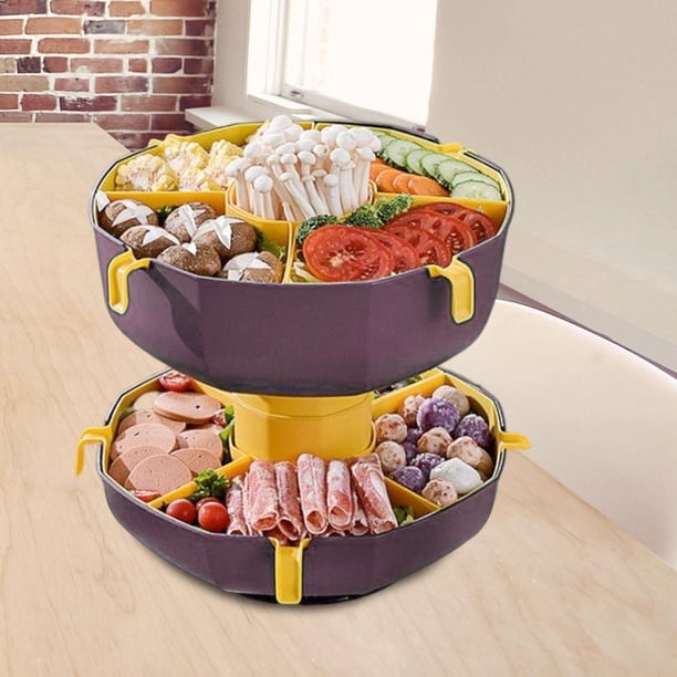 Cesta giratoria multifuncional Rejilla Bandeja para verduras Cesta de drenaje de cocina Accesorios para calientes Cesta de drenaje giratoria par rojo y amarillo Macarena Cesta de drenaje de cocina