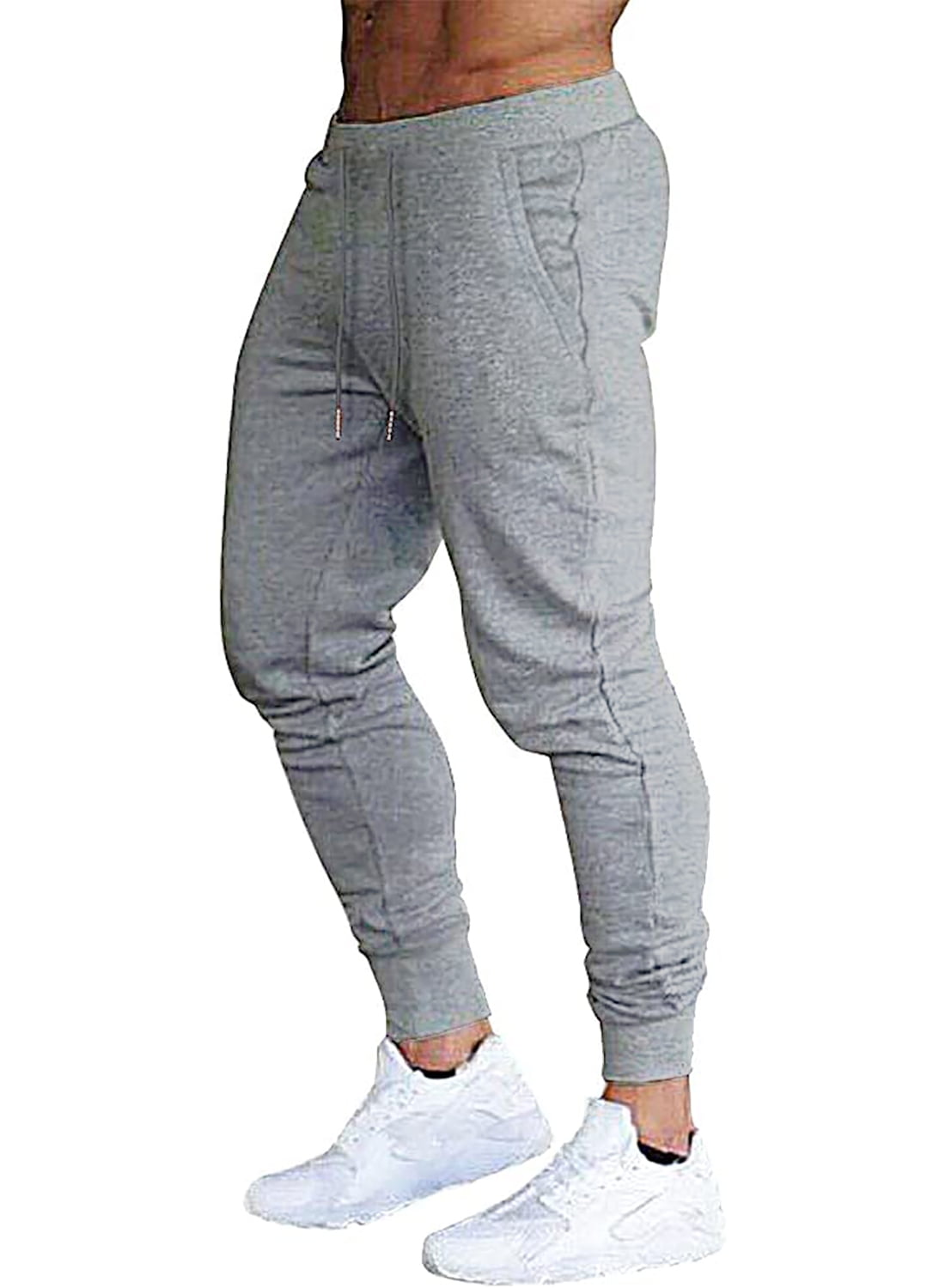 Hood Crew Men's Slim Joggers Workout Pants for Gym Running and Body ...