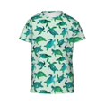 thumbnail image 4 of Wukai Green Sea Turtle Youth Unisex Short Sleeve T-Shirt for Boys, Girls, Teens, and Kids-X-Small, 4 of 7