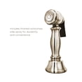 thumbnail image 4 of Whitehaus Vintage III Plus Bridge Faucet with Long Gooseneck Swivel Spout, Lever Handles and Solid Brass Side Spray, 4 of 4