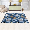 thumbnail image 3 of Sloth Panda Pattern Memory Foam Area Rug 60"x39" Non Slip, Absorbent, Fade Proof for Living Room, Bedroom, Office, 3 of 7