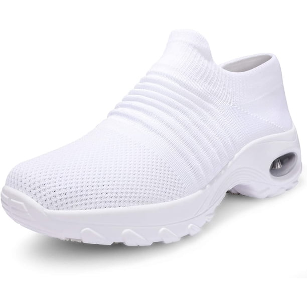 TANTOO Zapatillas de Tenis para Mujer Ligeras cómodas de Malla Calzado de Senderismo para Mujer 1839-Blanco 26.5 cm 1839-Blanco 26.5 cm Xishao ropa
