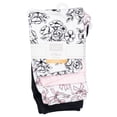 thumbnail image 2 of Hudson Baby Girl Cotton Pants and Leggings, Black Toile Pink Bows, Preemie, 2 of 6