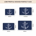 thumbnail image 4 of Nautical Anchor Door Mat Indoor Outdoor,Navy Blue Coastal Marine Minimalist Rope Non Slip Welcome Mat with Rubber Backing,Absorbent Fabric Front Door Mats Entryway Rug for Home Patio Entrance 24"x36", 4 of 8