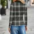 thumbnail image 3 of Women's Polo Shirt Long Sleeve Tops Collared Button Down Golf Tee Casual Spring Summer Work T Shirts Dark Gray M, 3 of 4