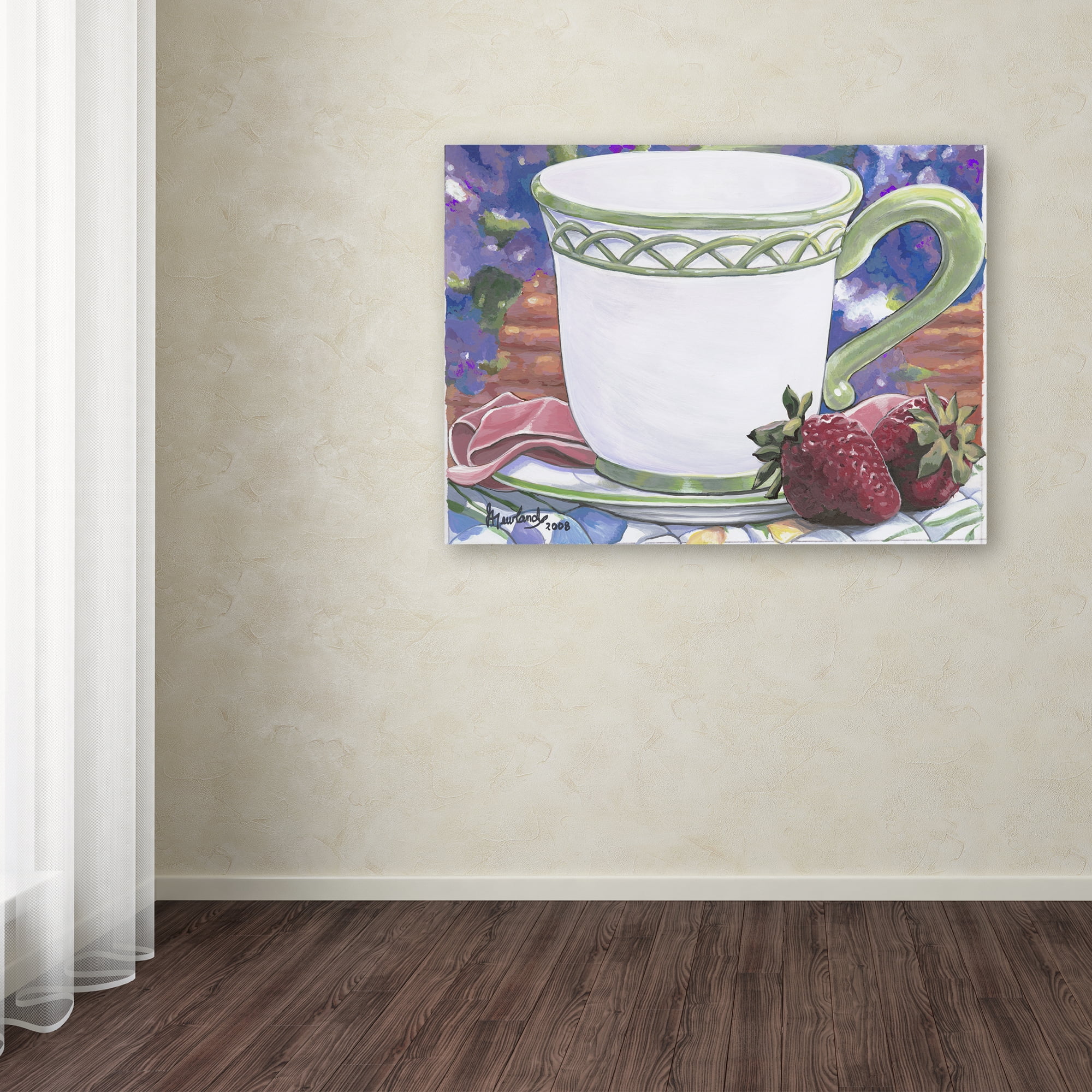 Trademark Fine Art 'Tea Party Bear 2' Canvas Art by Jenny Newland