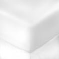 thumbnail image 3 of Violet Linen Premium Ultimate Percale, Luxury Ultra Soft Brushed Polyester Cotton, Extra Soft and Comfortable, White, Twin, Luxurious, Fitted Sheet, 3 of 5