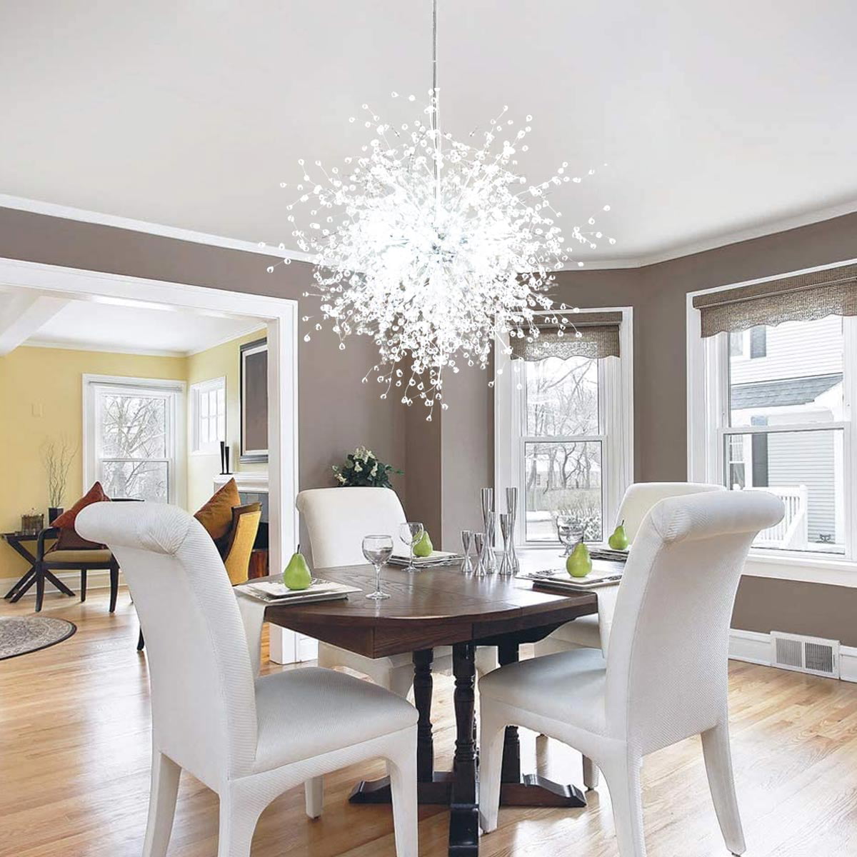 LED Pendant Light Kitchen Island Ceiling Lamp Modern Crystal Chandelier Fixtures 
