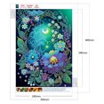 thumbnail image 2 of Pintura de diamante 5D DIY, taladro parcial con forma especial, flor, decoración del hogar, 30x40cm, 2 of 9