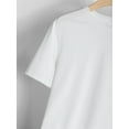 thumbnail image 3 of Men's Black Casual Crew Neck T-Shirt with Paris Letter Print – Trendy Short Sleeve Summer Tee for Sports & Outdoor Activities, Lightweight Cotton Fabric, Machine Washable, Casual Sporty Tee, 3 of 5