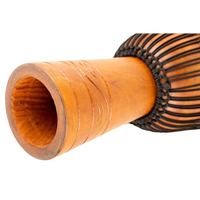 Meinl Percussion ADJ2-L+BAG African Style Rope Tuned 12-Inch Wood Djembe with Bag, Brown