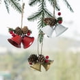 thumbnail image 4 of Colgantes de árbol de Navidad, decoración, campana pequeña, Papá Noel, alce, copo de nieve, lazo, estrella, bolsa de la suerte, colgante, decoración de Año Nuevo para niños, 4 of 5