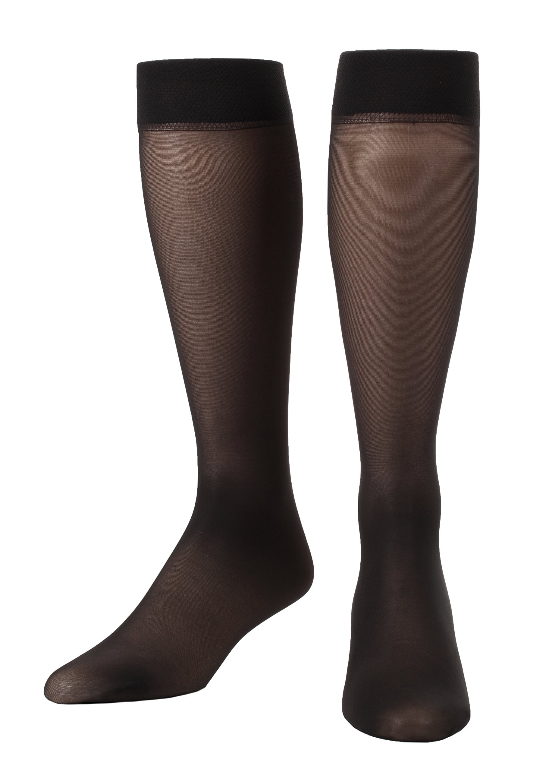 Sheer Compression Knee Highs, Made in the USA Light Support Socks for ...